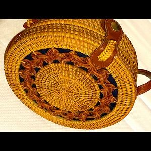 Rattan bags. Round Straw bags. Straw crossbody bag